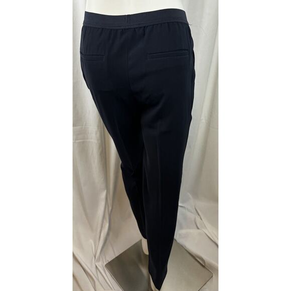 Ann Taylor Elastic Waist Dress Trousers Navy Blue 8 Professional 55-05 - Picture 4 of 16